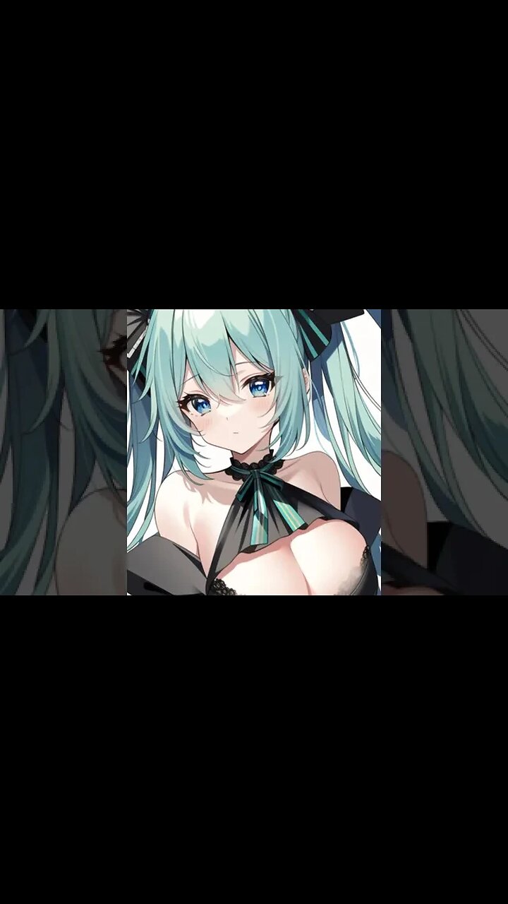 Hatsune Miku, VOCALOID, Boobs-Tilts, Big-Boobs. (初音ミク, ボーカロイド, 乳揺れ, 巨乳)[初音未來, 乳搖, 奶子]
