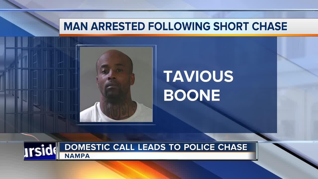 Domestic call leads to police chase in Nampa