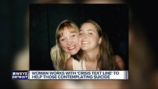 Stories of Hope: Suicide attempt leads to helping text message hotline