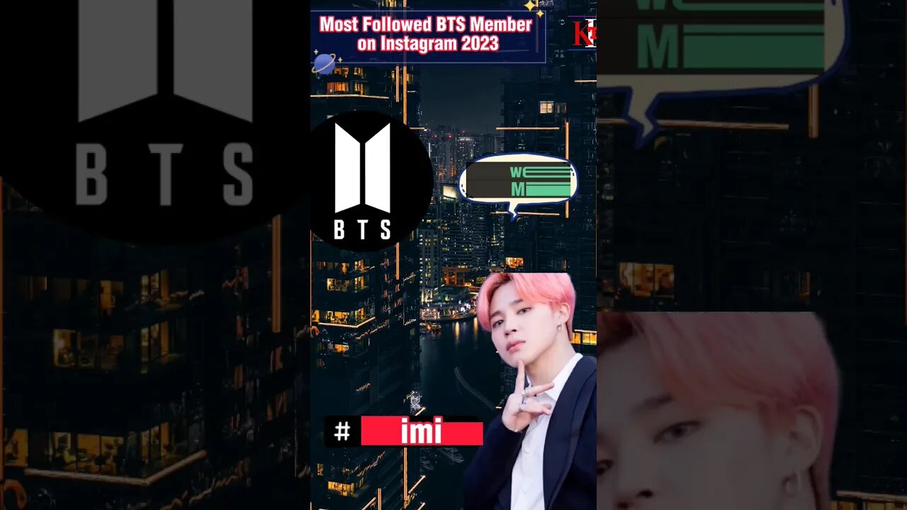 Most Followed BTS Member on Instagram 2023. Select Your Favourite Members #bts #jk #jimin #v