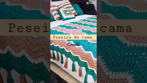 peseira de cama em crochê/ideias #crochê #crochet ##ideias #ideiaslucrativas #ideiaslucrativas #moda