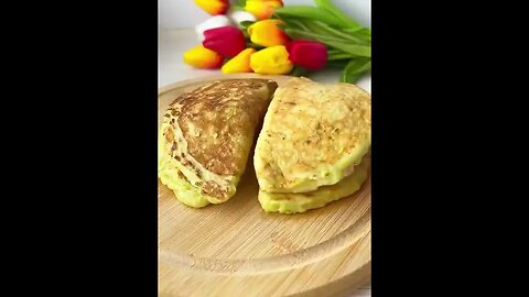 ЧЕБУРЕКИ ИЗ КАБАЧКА С ВЕТЧИНОЙ И СЫРОМ⁣