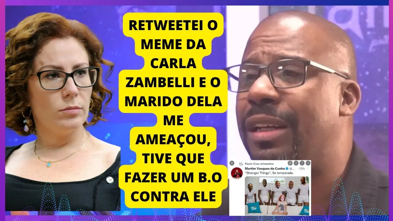 PAULO CRUZ TEVE QUE FAZER B.O CONTRA O MARIDO DE CARLA ZAMBELLI...