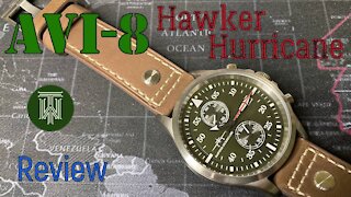 AVI-8 Hawker Hurricane 50m Chronograph Watch - Review & Unboxing (AV-4013-03 / SII VD51C)