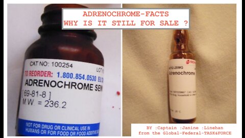 Adrenochrome WHY IS IT STILL FOR SALE?