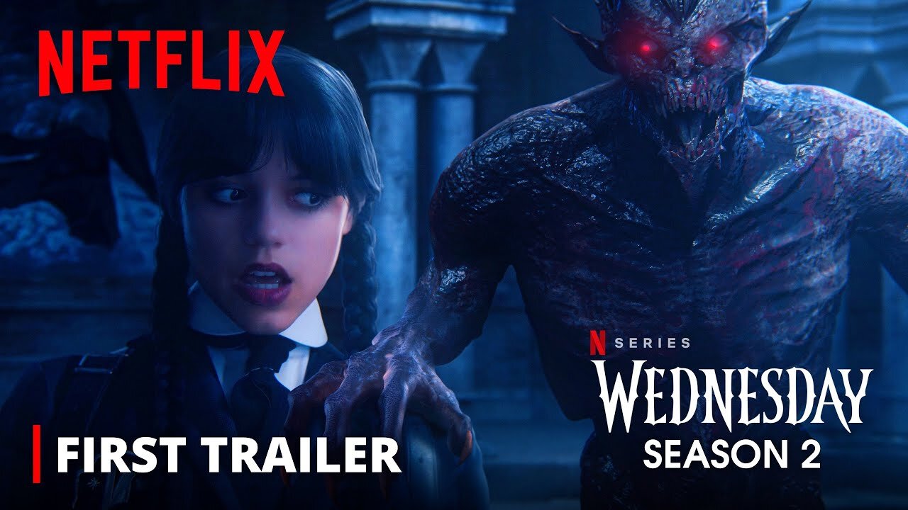 Wednesday Addams - Season 2 - Full Trailer - Jenna Ortega - Netflix