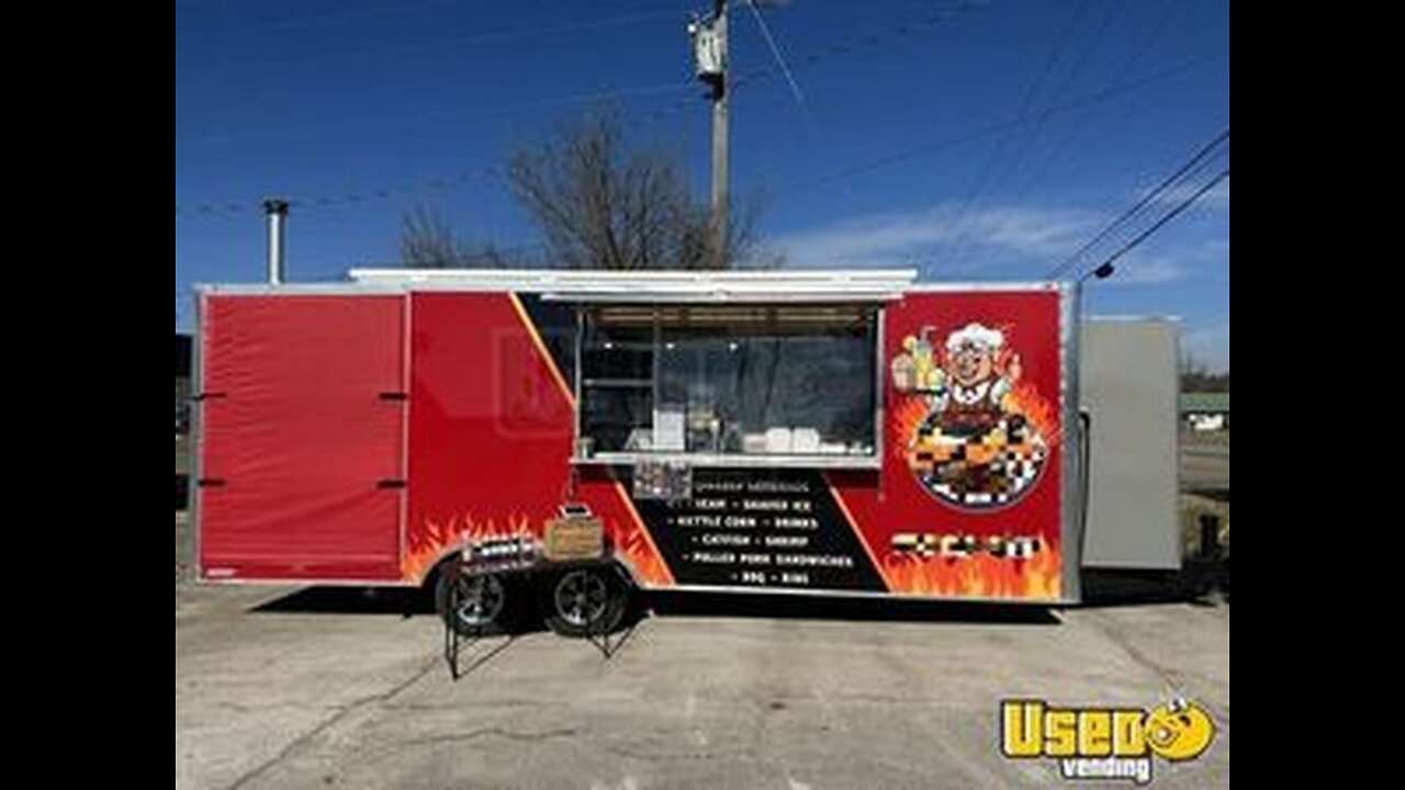 Fully Equipped - 2022 8.5' x 24' Freedom Barbecue Food Concession Trailer for Sale in Arkansas