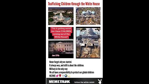 Did you know they were trafficking children under the White House ??