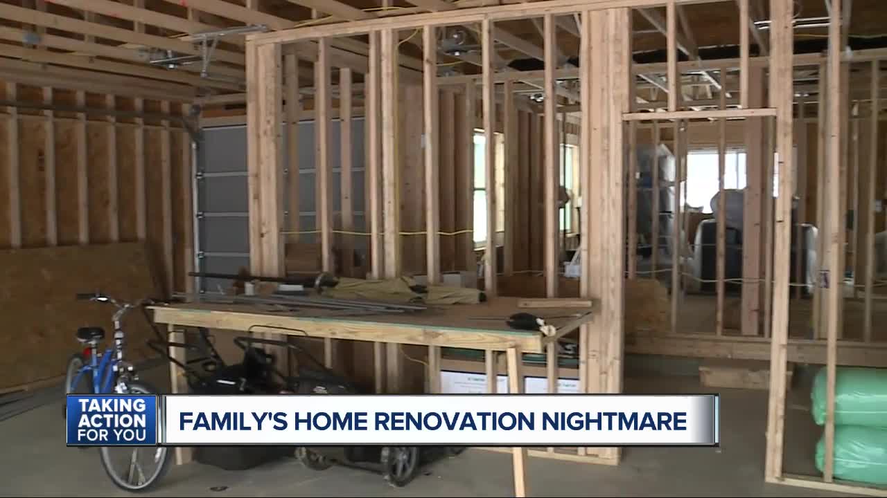 Metro Detroit family says they're out $100K after hiring contractor; he plans to go to court