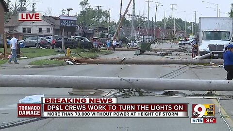 Crews working to restore power after tornadoes