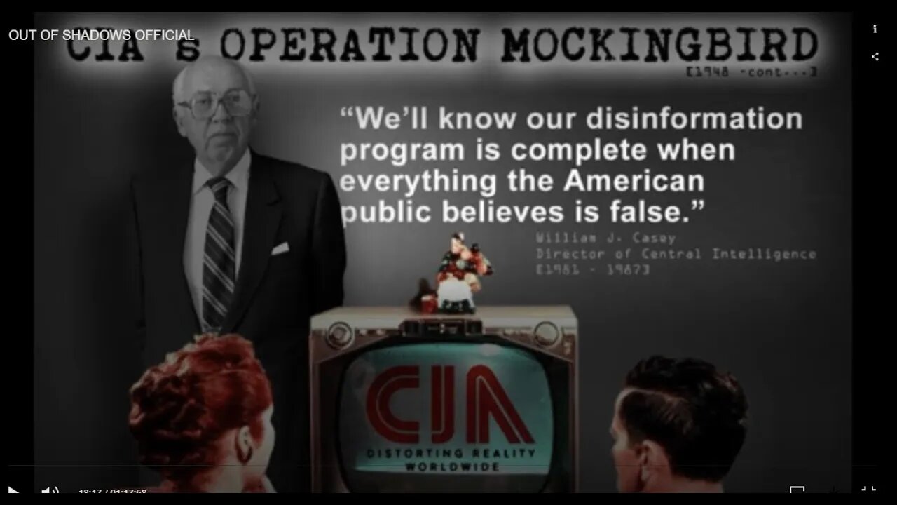 'Operation Mockingbird' is still in full effect - MSM is not dependable at all.