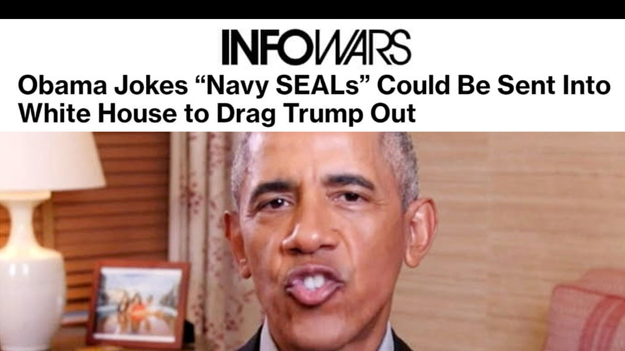 Obama Suggests Navy Seals Will Remove Trump From White House