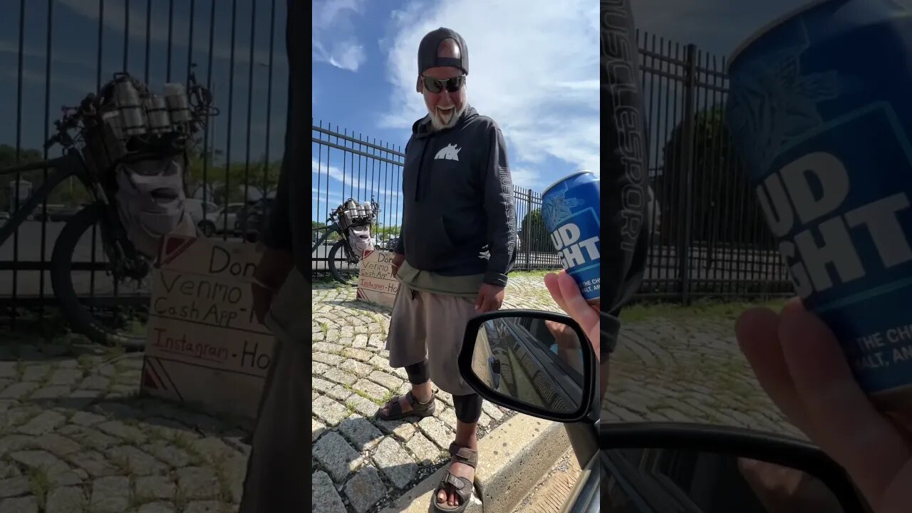 Donating bud light to the homeless Part 2