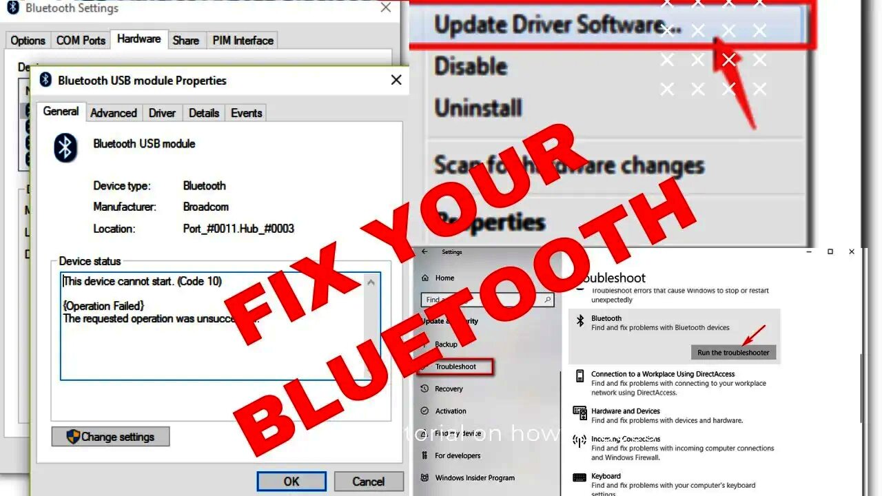 Fix Bluetooth Errors on Windows 10