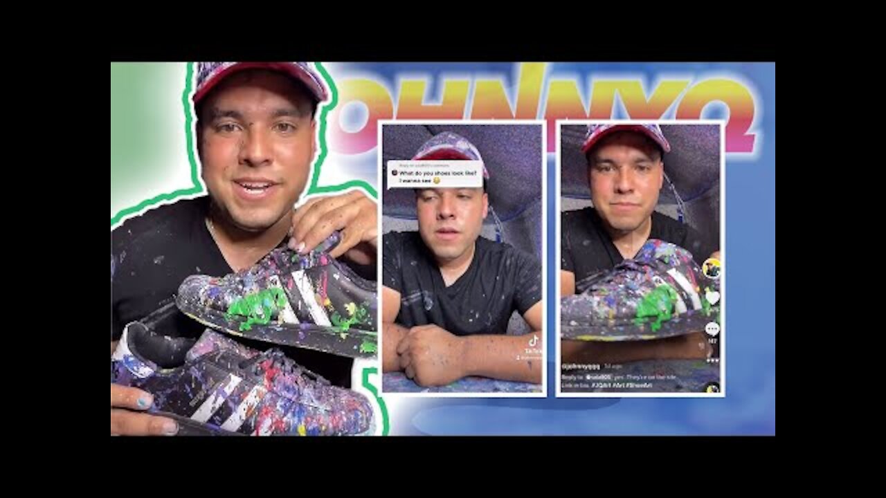 How To Make Shoes Look Awesome By Using Spin Art!