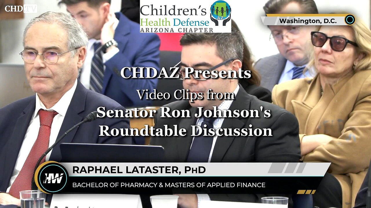 Raphael Lataster's Statements at Senator Ron Johnson's Round Table Discussion