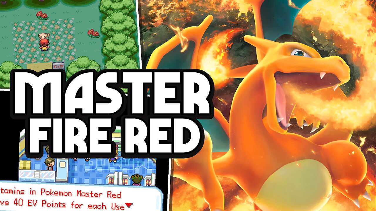 Pokemon Master Fire Red - Insanity Hardcore GBA ROM Hack with all 151 Pokémon, catch Mewtwo and Mew