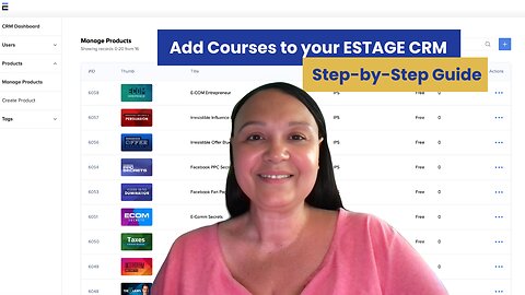 How to Add Courses to Your CRM in ESTAGE: Step by Step Guide.