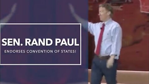 Rand Paul Endorses Convention of States