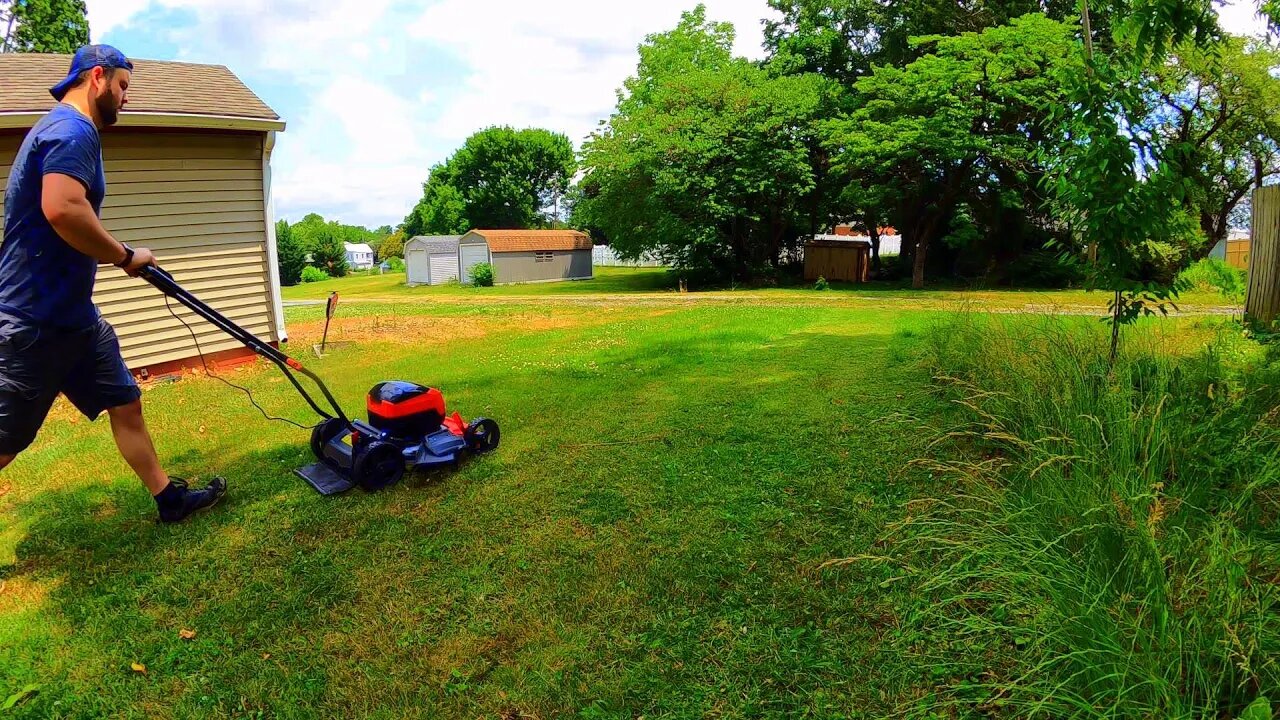 PowerSmart Cordless Lawn Mower Battery Powered with Bag