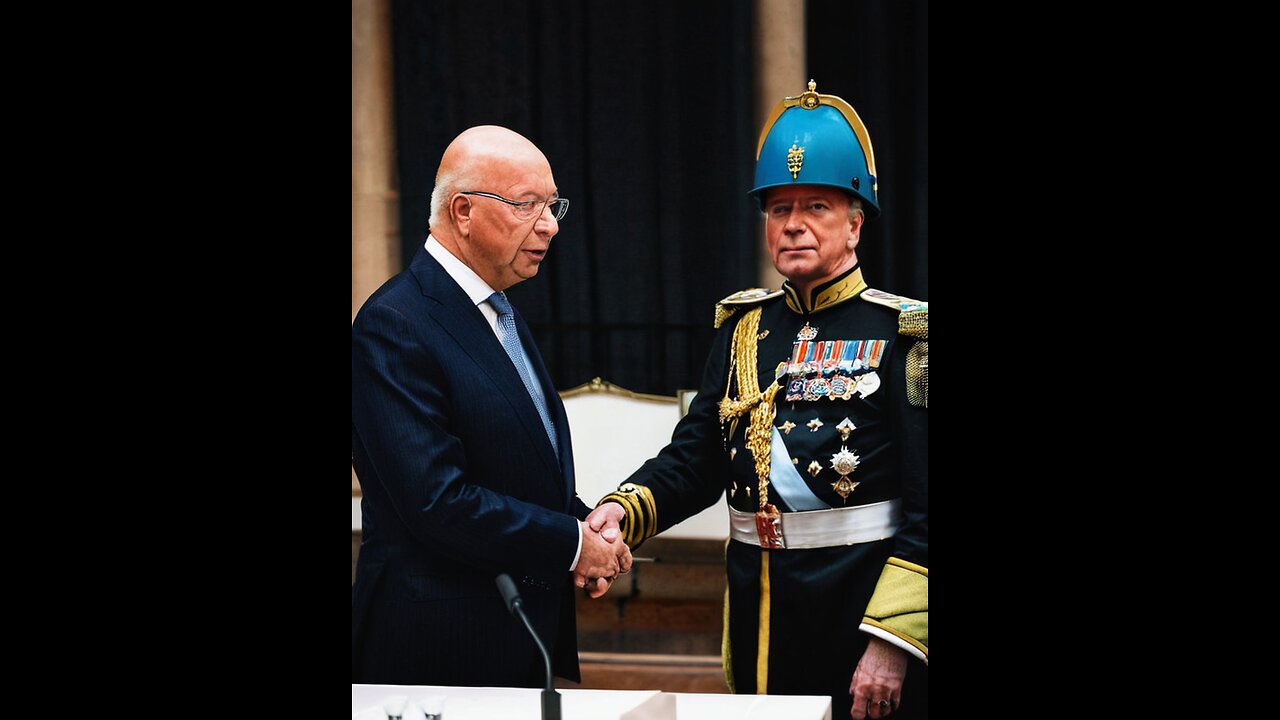 Klaus Schwab and King Charles III meeting with the Devil