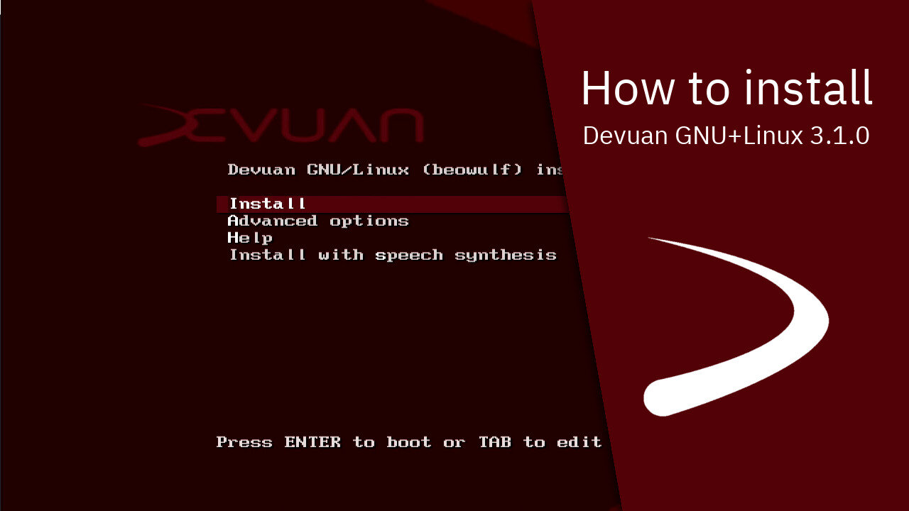 How to install Devuan GNU+Linux 3.1.0