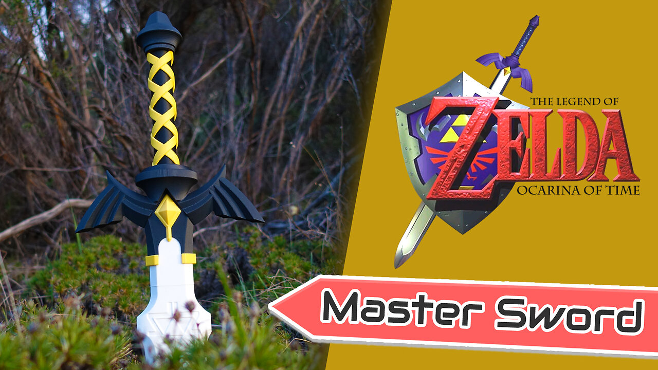 *LIFE SIZE* 3D PRINTED MASTER SWORD from The Legend of Zelda!