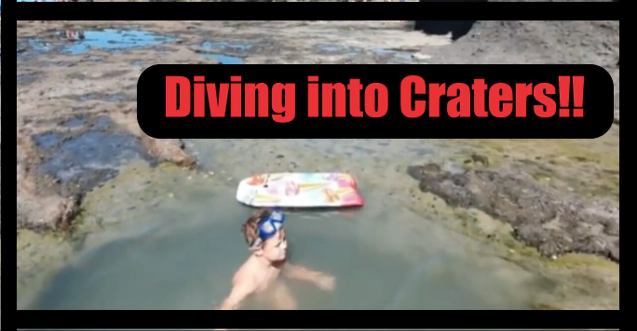 Diving into CRATERS in a mountain!!