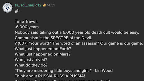 🗝 ‘Nobody said taking out a 6,000 year old death cult would be easy.’ 🆕 Majestic 12 Keybase post