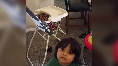 Adorable Toddler Boy Can’t Be Tricked Into Having A Shower