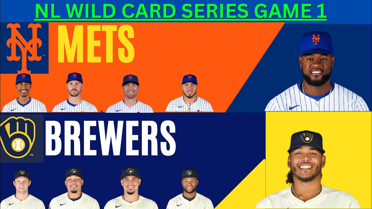 NL Wild Card Series GAME 1: Milwaukee Brewers vs. New York Mets LIVE PLAY-BY-PLAY (10-01-24)