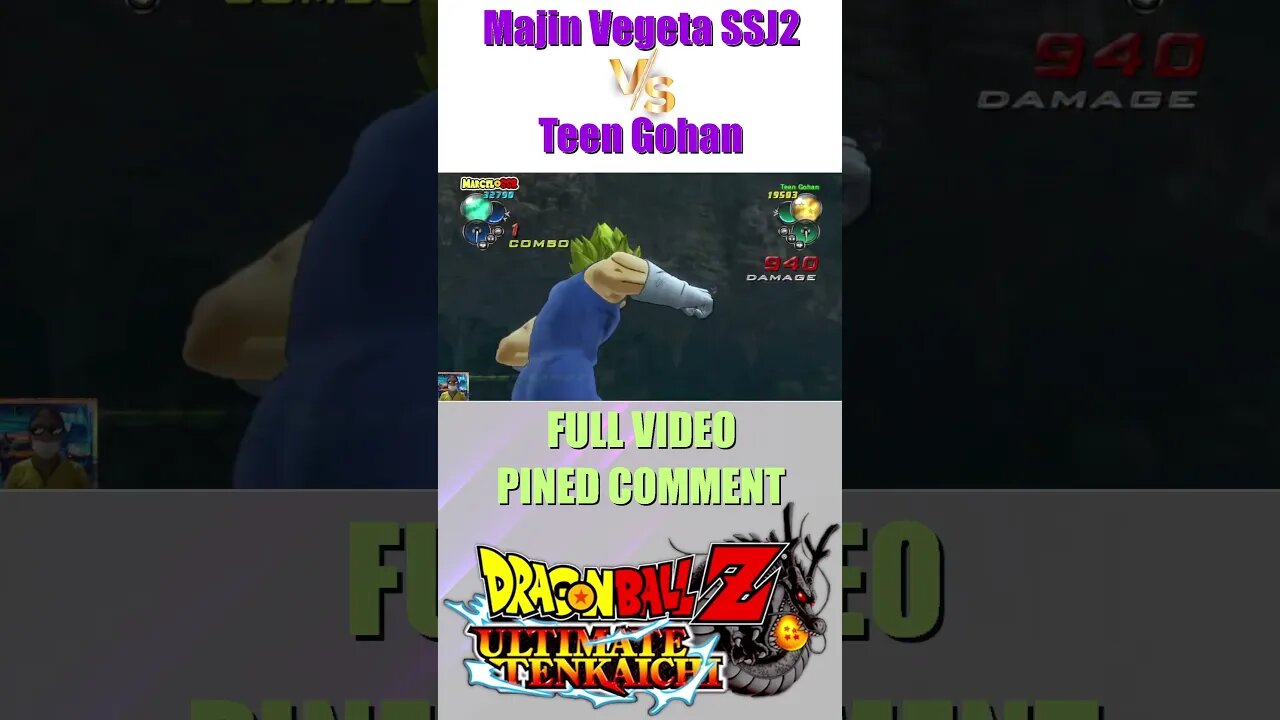 Majin Vegeta SSJ2 Vs. Teen Gohan #shorts #shorts #db #dbz #dbgt #dbs #dbkai #mangathe #supersaiyango