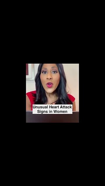 Unusual Signs of Heart Attacks in Women 💔 #shorts