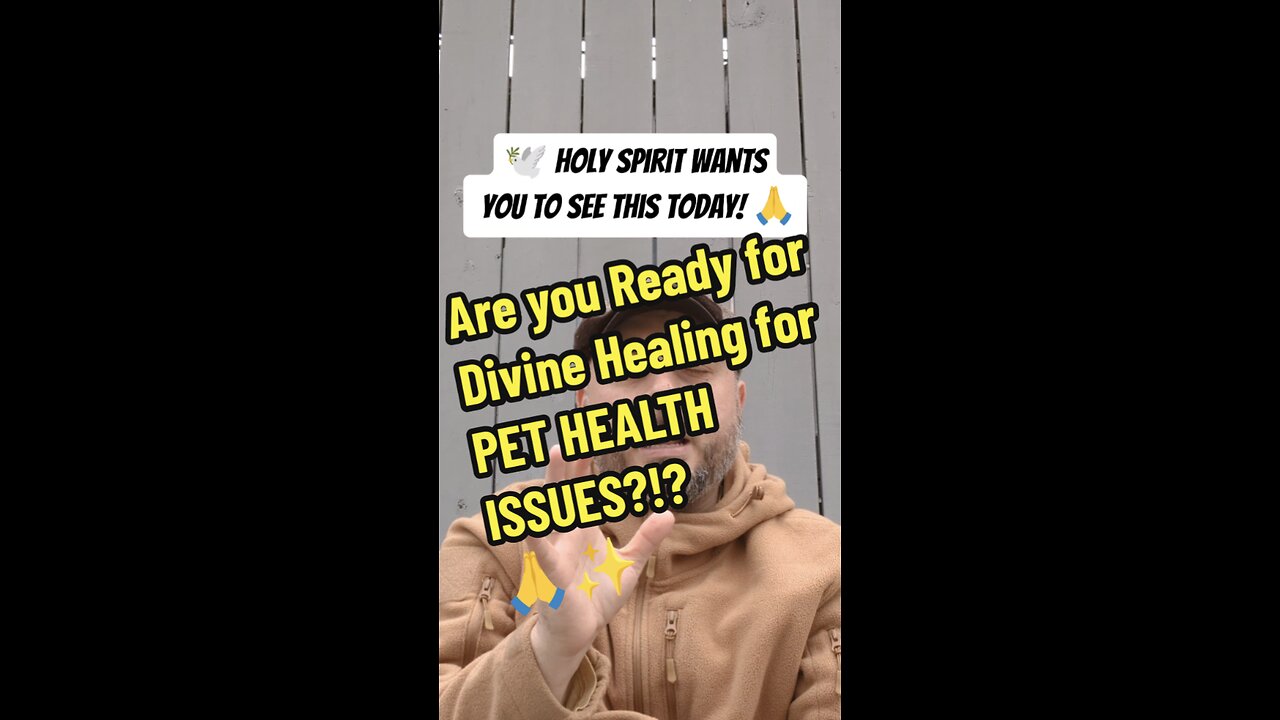 Are you Ready for Divine Healing for PET HEALTH ISSUES?!?