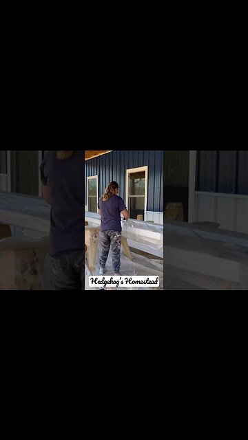 Getting some trim work done