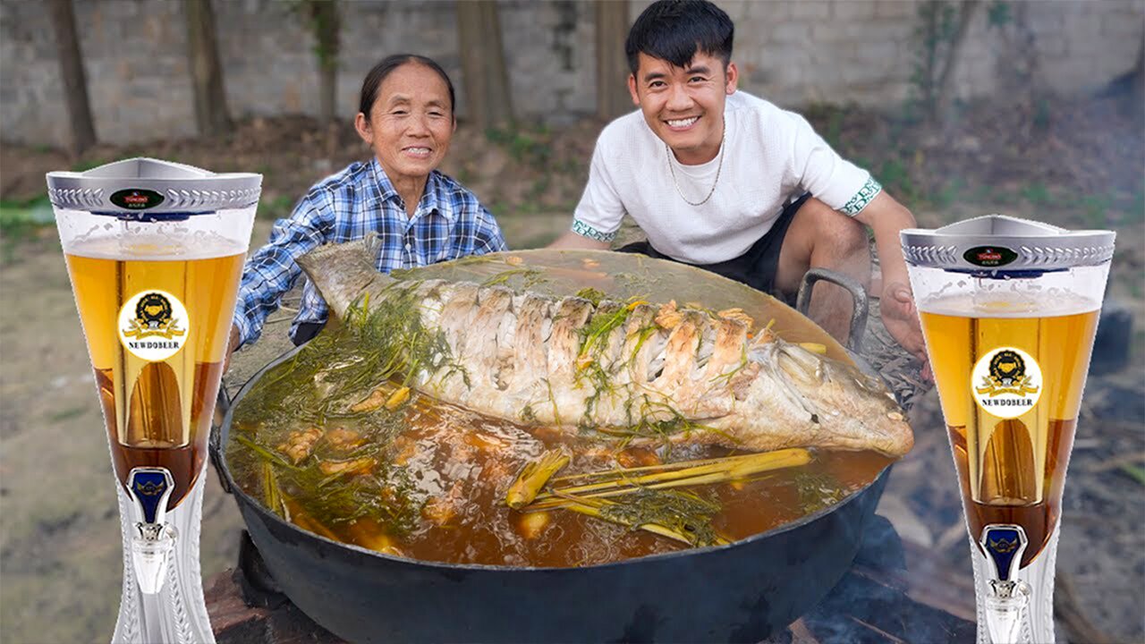 First time making a super giant pot of black carp and it was delicious