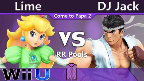 Lime (Peach) vs. DJ Jack (Ryu) - Wii U RR Pools - CTP2