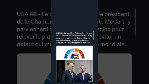 USA 🇺🇸 - Le président Biden et le président de la Chambre des représentants