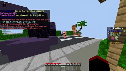 Eggwars Duo Cubecraft | Noob teams attacking us consistently but they folded at the end