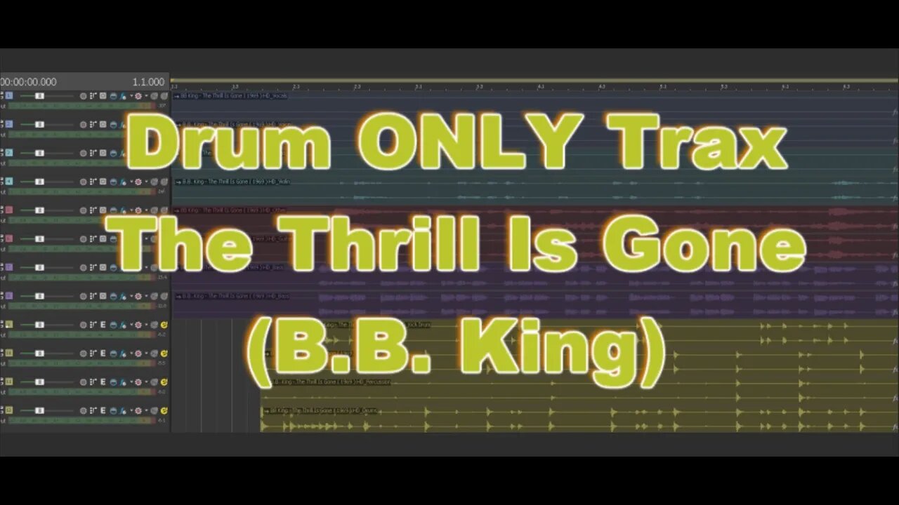 Drums ONLY Trax - The Thrill Is Gone (B.B. King)