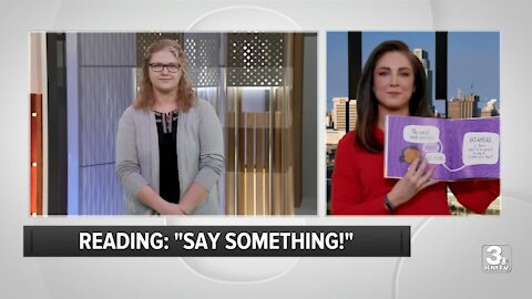 KMTV's Courtney Johns reads from Say Something by Peter Reynolds (ASL friendly)