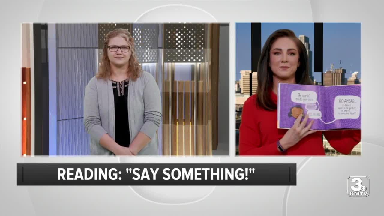 KMTV's Courtney Johns reads from Say Something by Peter Reynolds (ASL friendly)