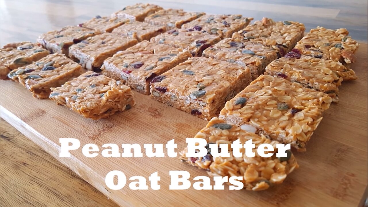 Peanut Butter Oat Bars Recipe