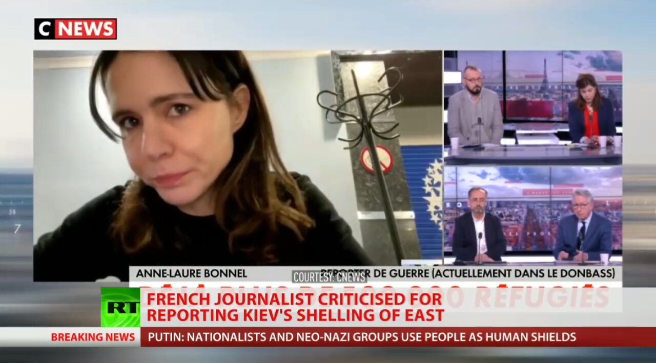 French journalist states that the Ukrainian Government is bombing its own citizens