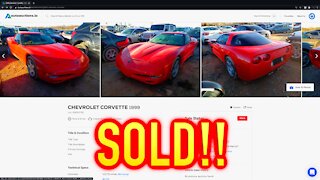 Copart Auction Results 2-1-21 + 1999 Corvette SOLD!!