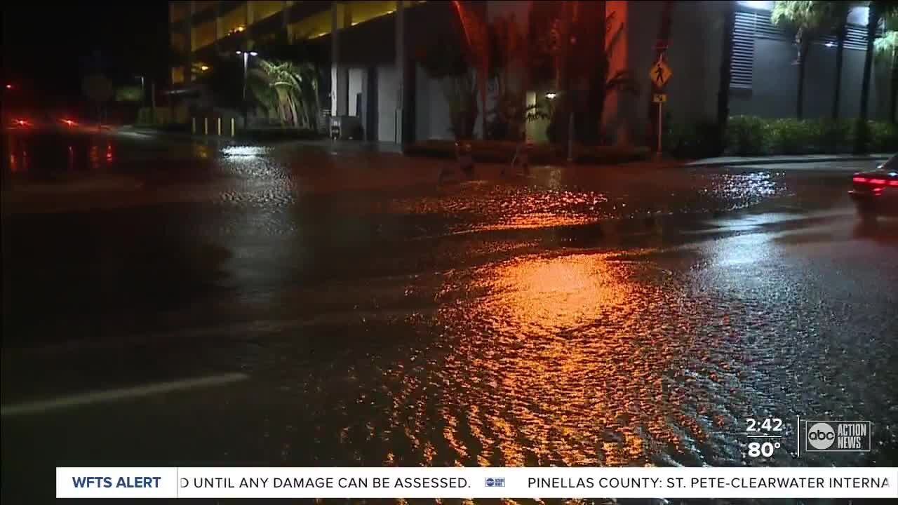 Reporter James Tully provides an update on Idalia from Clearwater Beach