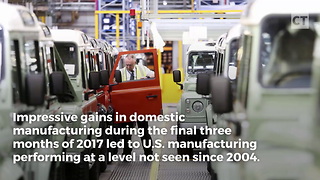Trump Breaks 14-Year Record in Manufacturing