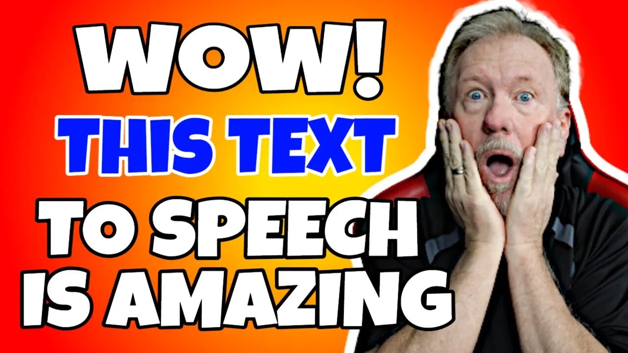 WOW! This Text To Speech Is Amazing