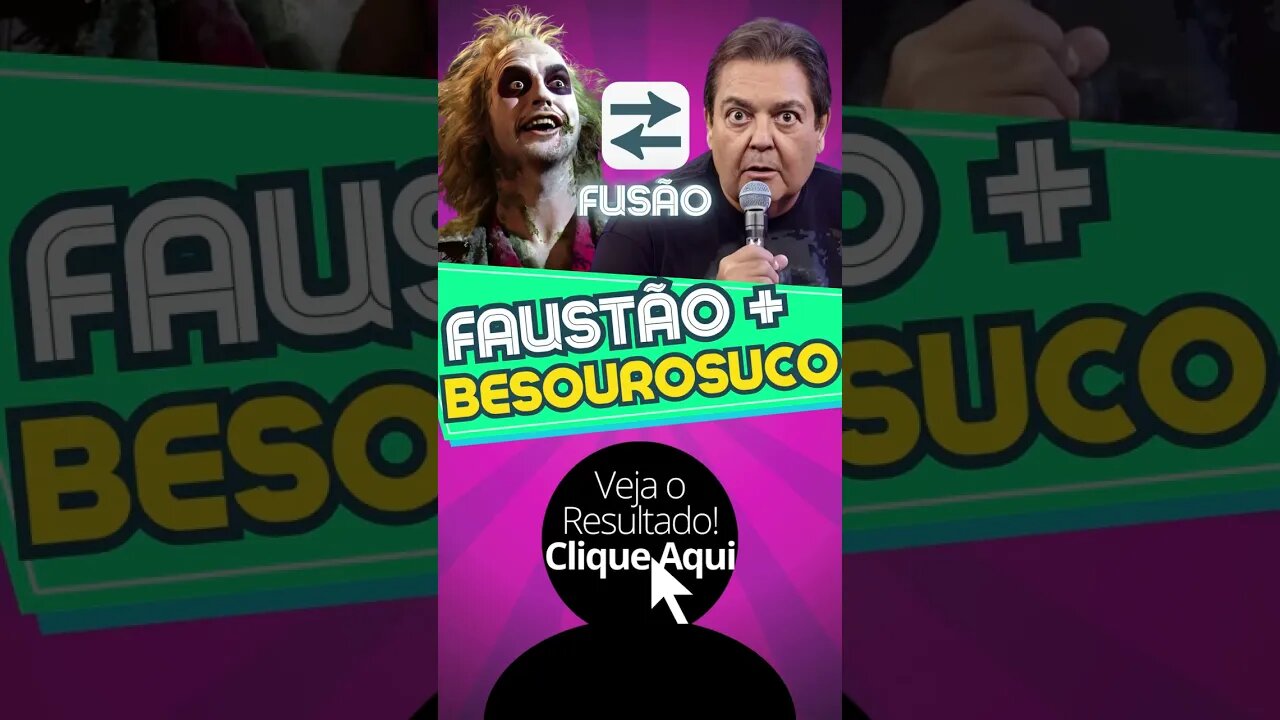 Faustão e Besouro-Suco Fusão! #shorts