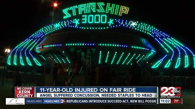 11-year-old injured on fair ride